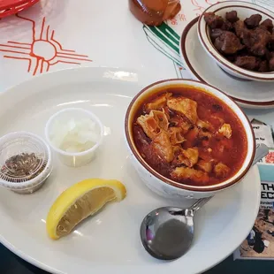 Menudo and chicharones