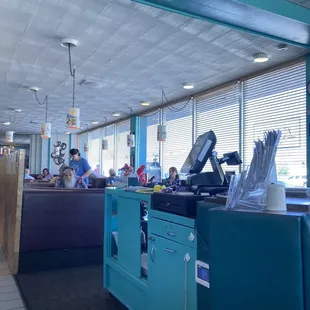 the interior of the restaurant