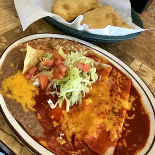 Red Cheese Enchiladas