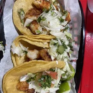 Shrimp tacos