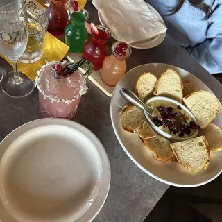 Fig Cranberry and Bacon Brie