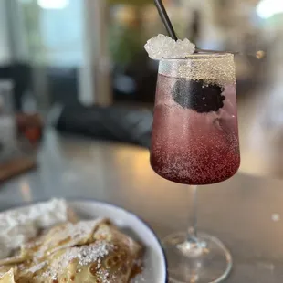 Huckleberry mocktail