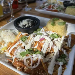 Spicy Chilaquiles Breakfast