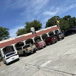 outside