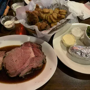 Prime rib dinner $26