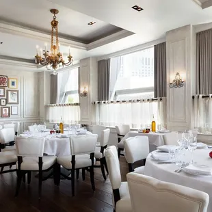 tables set for a meal