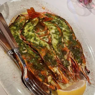 Grilled Tiger Prawns