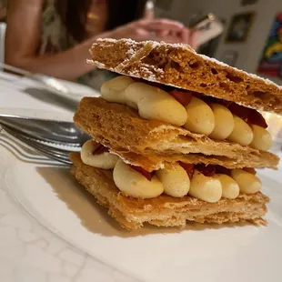 strawberry &amp; cream puff pastry thingy