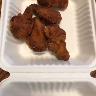 Days old reheated potato wedges