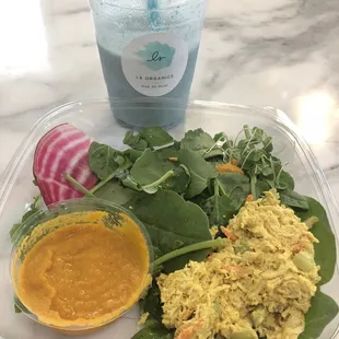 LS Colada and the curry chicken salad
