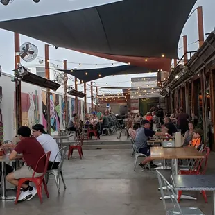Awesome rooftop seating area