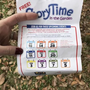 Upcoming free story times!