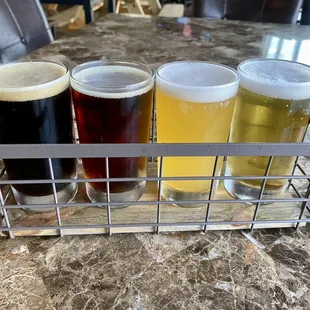 Beer flight.