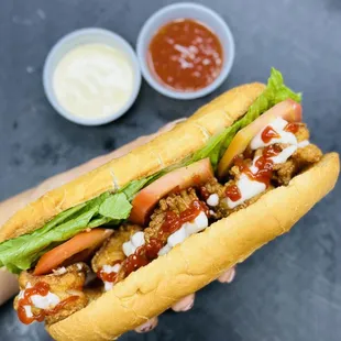 New Orleans Shrimps Po-Boy