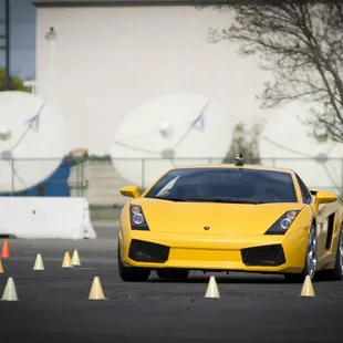 Driving the Lambo in Stockton