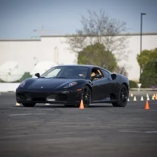 Driving the Ferrari in Stockton.  Favorite car for everyone in our group.