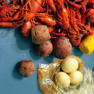 Crawfish + Potato + Egg