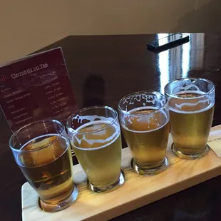 From left to right: karma, quick witted, FUN, Biergarten