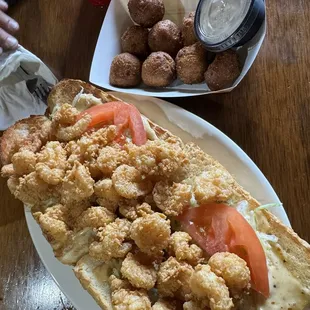 Loaded Shrimp Poboy