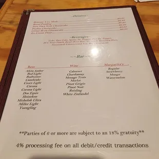 Menu 5