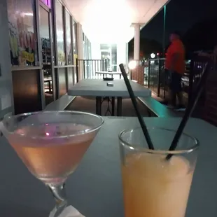 Cosmopolitan Martini &amp; Peach Bellini