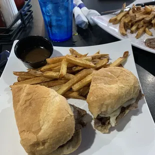 French Dip w/ French fries.