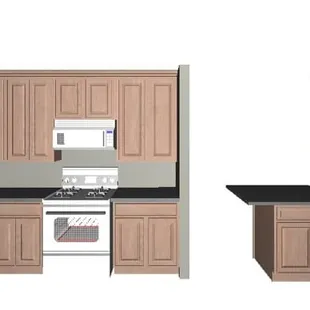 a view of a kitchen