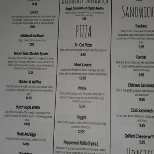 Paper menu
