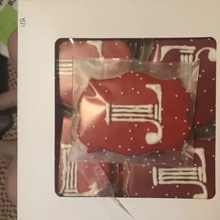 a cookie in a box