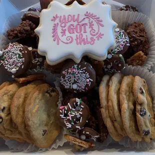 a variety of cookies