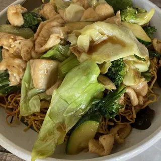 Chicken Pan Fried Noodles