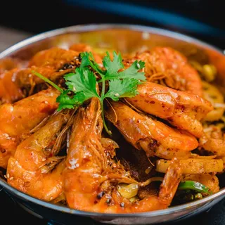 Shrimp in Hot Dry Pot