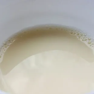 Plain soy milk from real soy beans