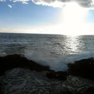 Standing too close to the shore. Maybe I should move back just a little.Lol.