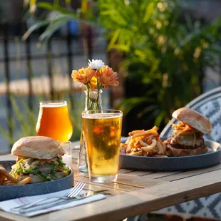 Burgers &amp; locally sourced beer
