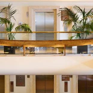 Canoe detail above lobby