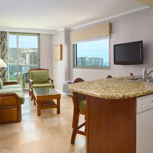 1-Bedroom Ocean View Living Room