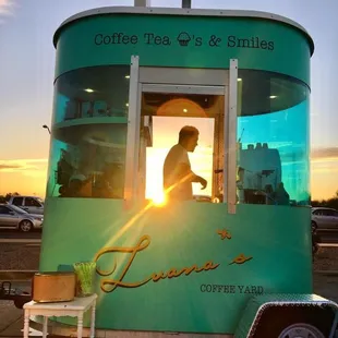 Beautiful coffee cart