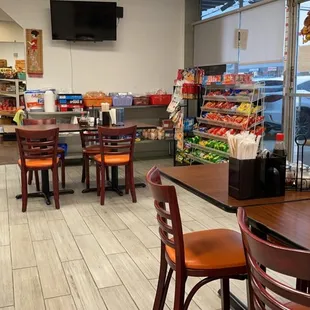 Open and clean interior.