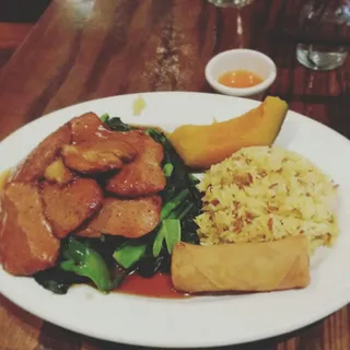 L8. Black Pepper Seitan Lunch Special