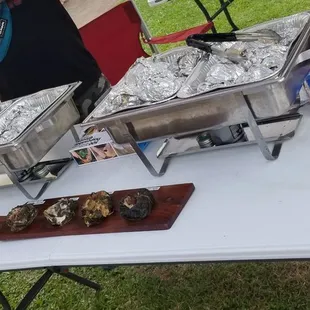 Set up with display of options