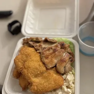 BBQ Chicken, Fish and Shirmp