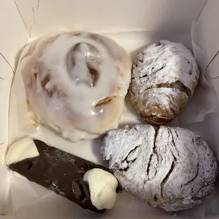 a variety of pastries