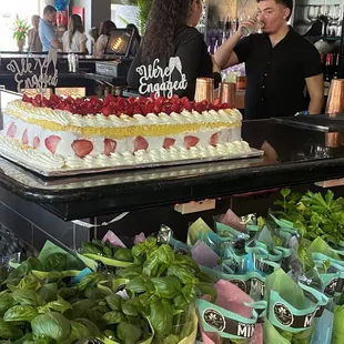 This was a large for 75 people a strawberry short cake.  It was fabulous.