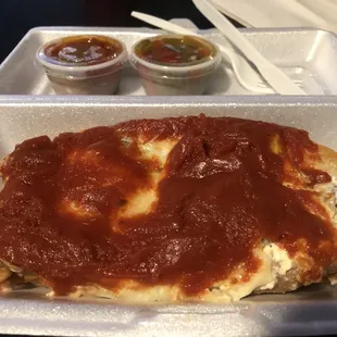 Mozzarella Lubi w/ 2 sides of sweet peppers