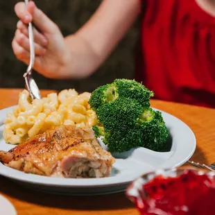 a plate of food on a table