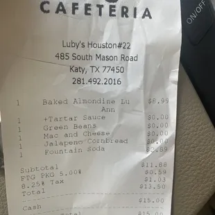 Luby&apos;s customer for over 30 years. This is a crime.