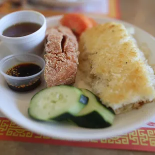 Grilled Salmon and Grilled Rice!!!! SO GOOD!!!