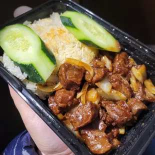 French Style Beef Steak with Hot Pot Rice