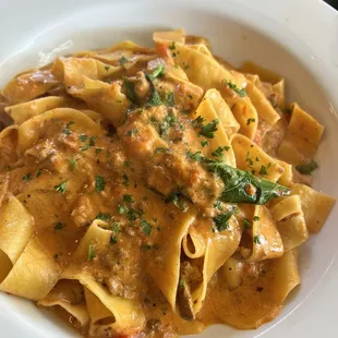 Bolognese with cream added